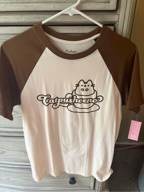 NWT Pusheen Catpusheeno Brown T-Shirt Size XS Pusheen Box Exclusive Rare